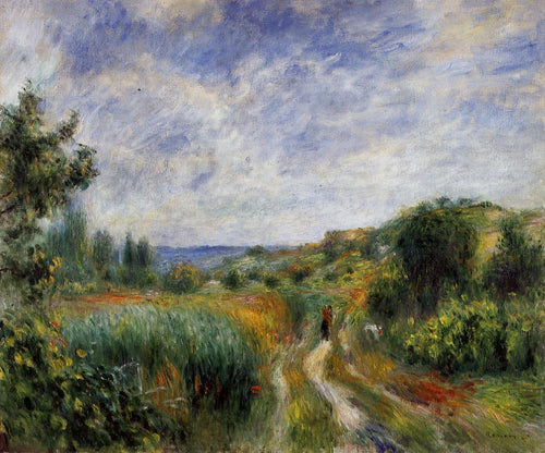 Paisagem perto de Essoyes (Pierre-Auguste Renoir) - Reprodução com Qualidade Museu