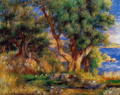 Paisagem perto de Menton (Pierre-Auguste Renoir) - Reprodução com Qualidade Museu