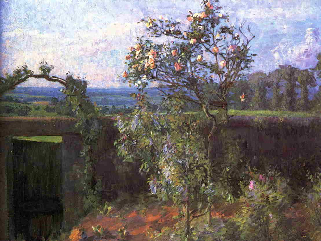 Paisagem perto de Yerres (Gustave Caillebotte) - Reprodução com Qualidade Museu