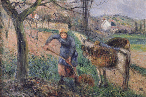 Paisagem com um burro (Camille Pissarro) - Reprodução com Qualidade Museu