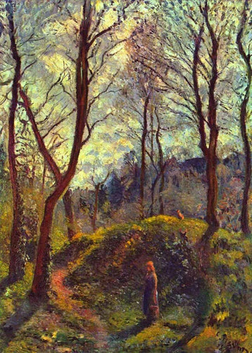 Paisagem com grandes árvores (Camille Pissarro) - Reprodução com Qualidade Museu