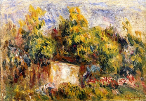 Paisagem com cabine (Pierre-Auguste Renoir) - Reprodução com Qualidade Museu
