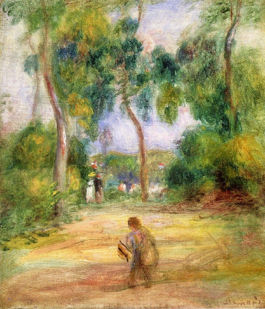 Paisagem com figuras (Pierre-Auguste Renoir) - Reprodução com Qualidade Museu