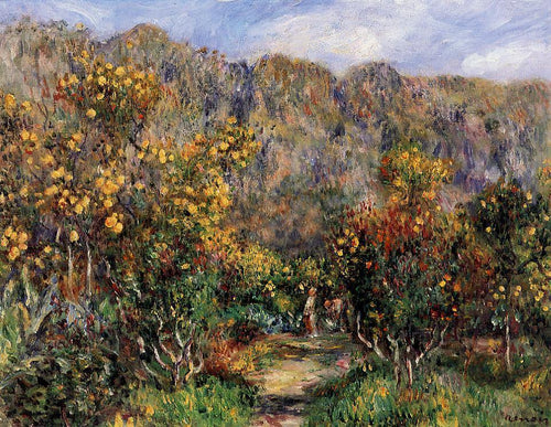 Paisagem com Mimosas (Pierre-Auguste Renoir) - Reprodução com Qualidade Museu