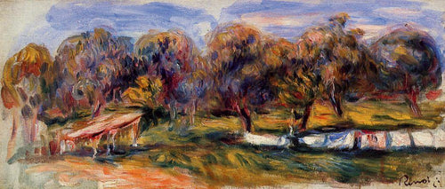 Paisagem com pomar (Pierre-Auguste Renoir) - Reprodução com Qualidade Museu