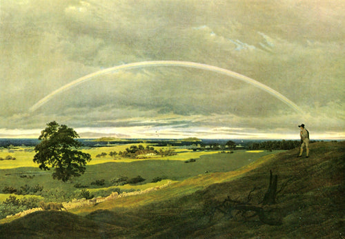 Paisagem com arco-íris (Caspar David Friedrich) - Reprodução com Qualidade Museu