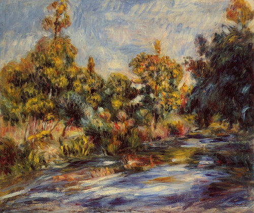 Paisagem com rio (Pierre-Auguste Renoir) - Reprodução com Qualidade Museu