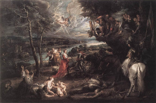 Paisagem com São Jorge e o Dragão (Peter Paul Rubens) - Reprodução com Qualidade Museu