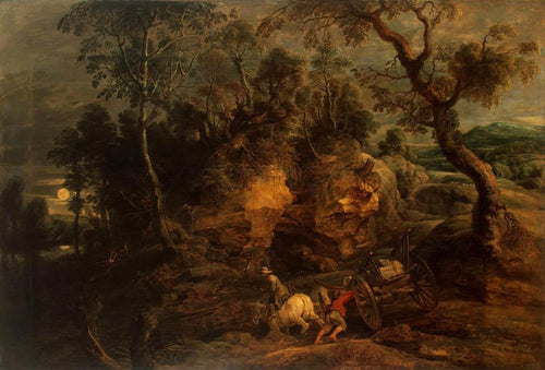 Paisagem com porta-pedras (Peter Paul Rubens) - Reprodução com Qualidade Museu