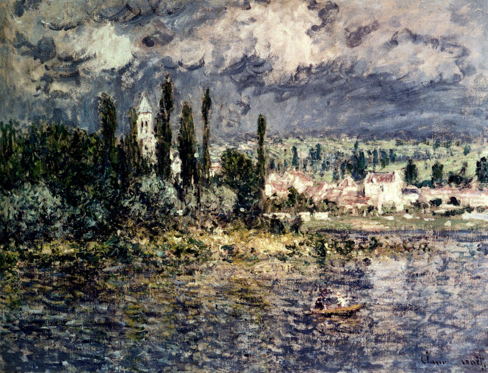 Paisagem com trovoada (Claude Monet) - Reprodução com Qualidade Museu