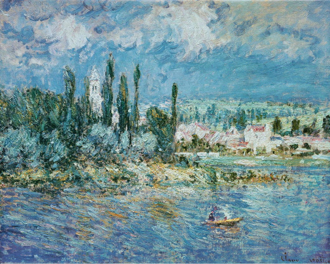 Paisagem com trovoada (Claude Monet) - Reprodução com Qualidade Museu