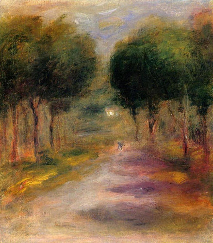 Paisagem com árvores (Pierre-Auguste Renoir) - Reprodução com Qualidade Museu