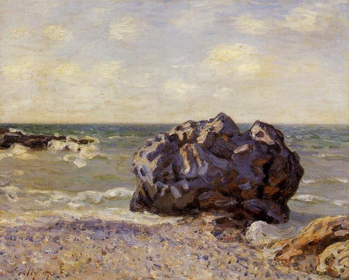 Langland Bay, Storr S Rock, Manhã (Alfred Sisley) - Reprodução com Qualidade Museu