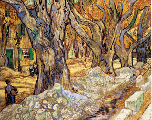 Árvores de grandes planos (Vincent Van Gogh) - Reprodução com Qualidade Museu