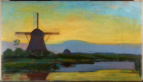 Oostzijdse Mill (Piet Mondrian) - Reprodução com Qualidade Museu