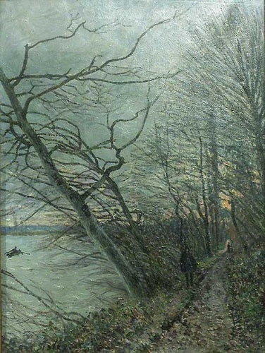 Le Bois Des Roches Veneux Nadon (Alfred Sisley) - Reprodução com Qualidade Museu