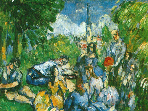 Um Almoço Na Grama (Paul Cézanne) - Reprodução com Qualidade Museu