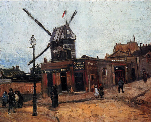 O Moulin De La Galette (Vincent Van Gogh) - Reprodução com Qualidade Museu