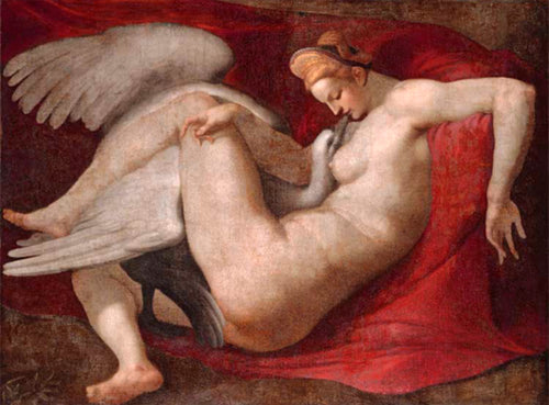 Leda e o cisne (Michelangelo) - Reprodução com Qualidade Museu