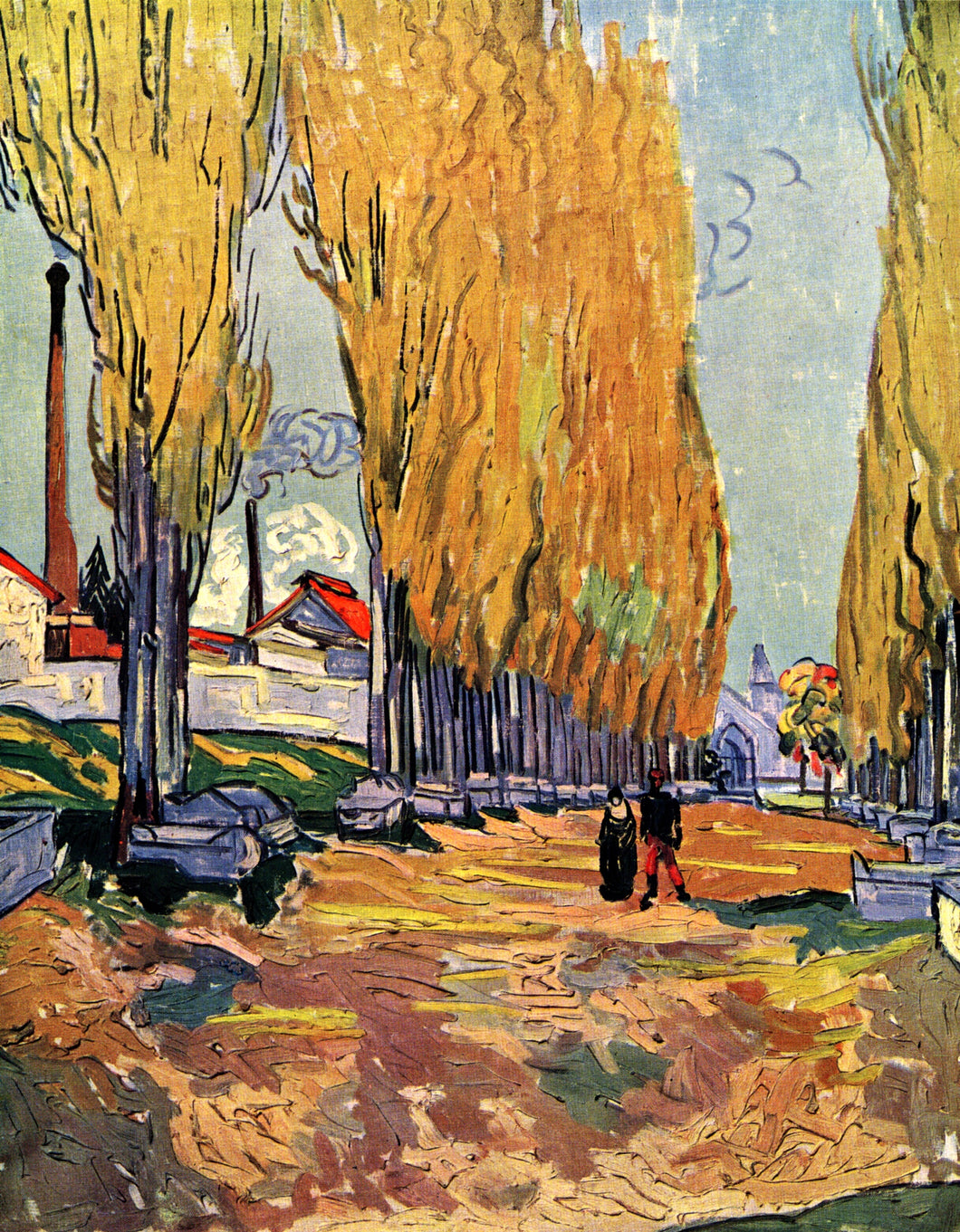 Os Alyscamps (Vincent Van Gogh) - Reprodução com Qualidade Museu