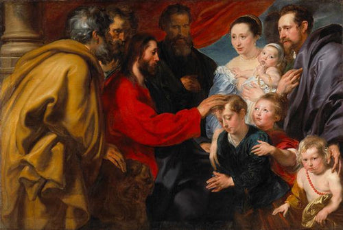 Deixe as crianças virem até mim (Anthony van Dyck) - Reprodução com Qualidade Museu
