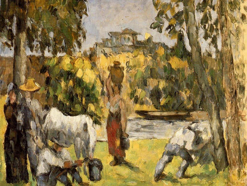 Vida no campo (Paul Cézanne) - Reprodução com Qualidade Museu