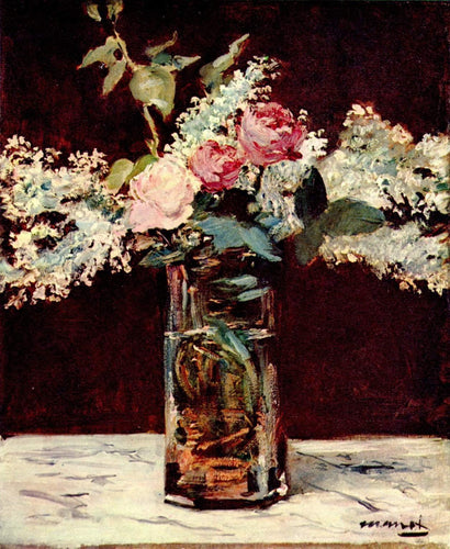 Lilás e Rosas (Edouard Manet) - Reprodução com Qualidade Museu