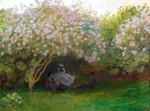 Lilacs, Gray Weather (Claude Monet) - Reprodução com Qualidade Museu