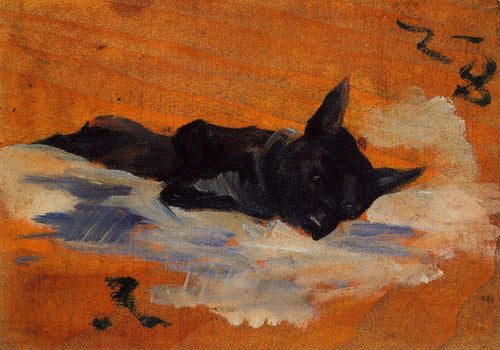 Pequeno cachorro (Henri de Toulouse-Lautrec) - Reprodução com Qualidade Museu