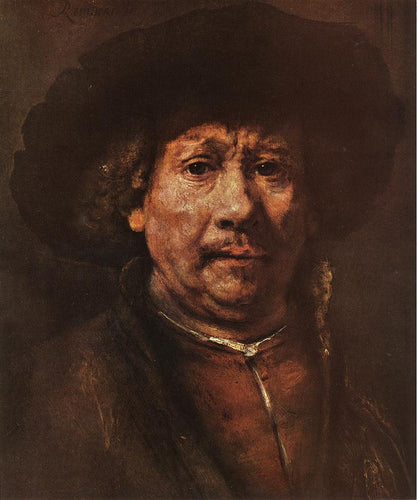 Auto-retrato pequeno (Rembrandt) - Reprodução com Qualidade Museu
