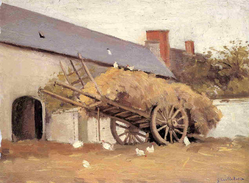 Haycart carregado (Gustave Caillebotte) - Reprodução com Qualidade Museu