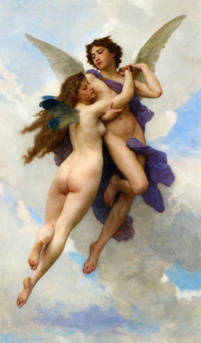 Amor e psique (William-Adolphe Bouguereau) - Reprodução com Qualidade Museu