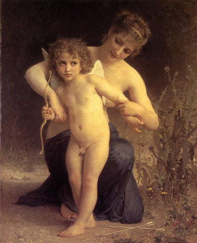 Amor desarmado (William-Adolphe Bouguereau) - Reprodução com Qualidade Museu