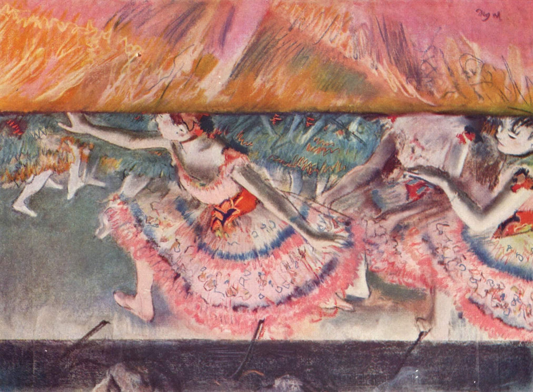 Abaixando a Cortina (Edgar Degas) - Reprodução com Qualidade Museu