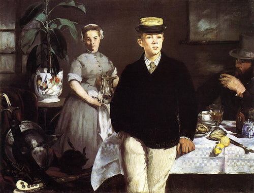 Almoço no estúdio (Edouard Manet) - Reprodução com Qualidade Museu