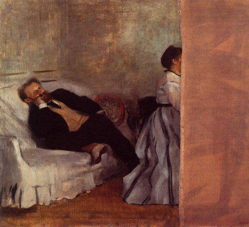 M. e Mme Edouard Manet (Edgar Degas) - Reprodução com Qualidade Museu