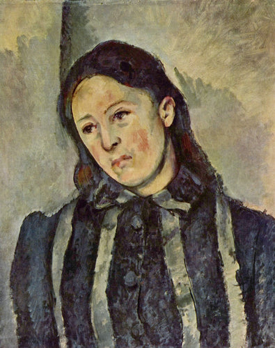 Madame Cézanne com cabelo solto (Paul Cézanne) - Reprodução com Qualidade Museu