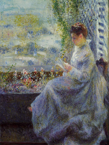 Leitura de Madame Chocquet (Pierre-Auguste Renoir) - Reprodução com Qualidade Museu