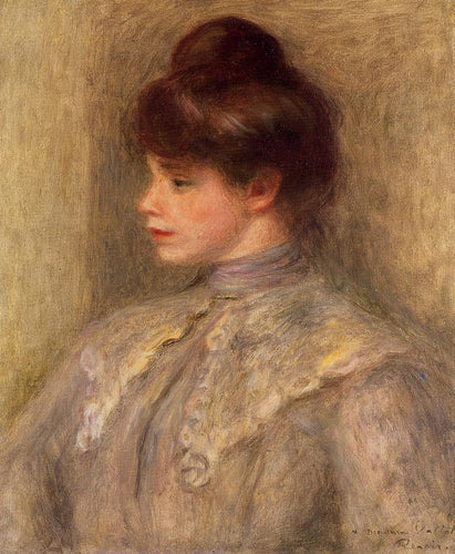 Madame Louis Valtat Nee Suzanne Noel (Pierre-Auguste Renoir) - Reprodução com Qualidade Museu