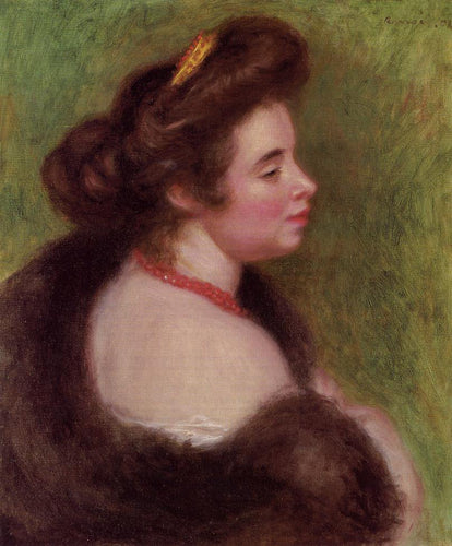 Madame Maurice Denis Born Martha Meurier (Pierre-Auguste Renoir) - Reprodução com Qualidade Museu