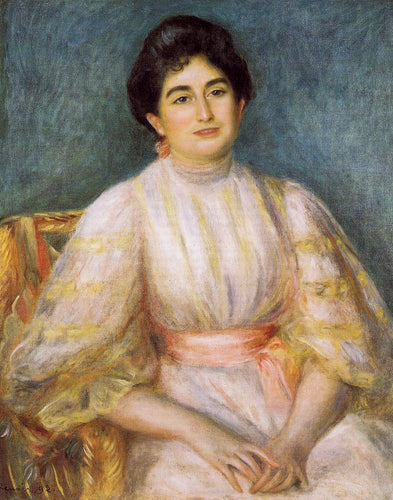Madame Paul Gallimard Nee. Lucie Duche (Pierre-Auguste Renoir) - Reprodução com Qualidade Museu