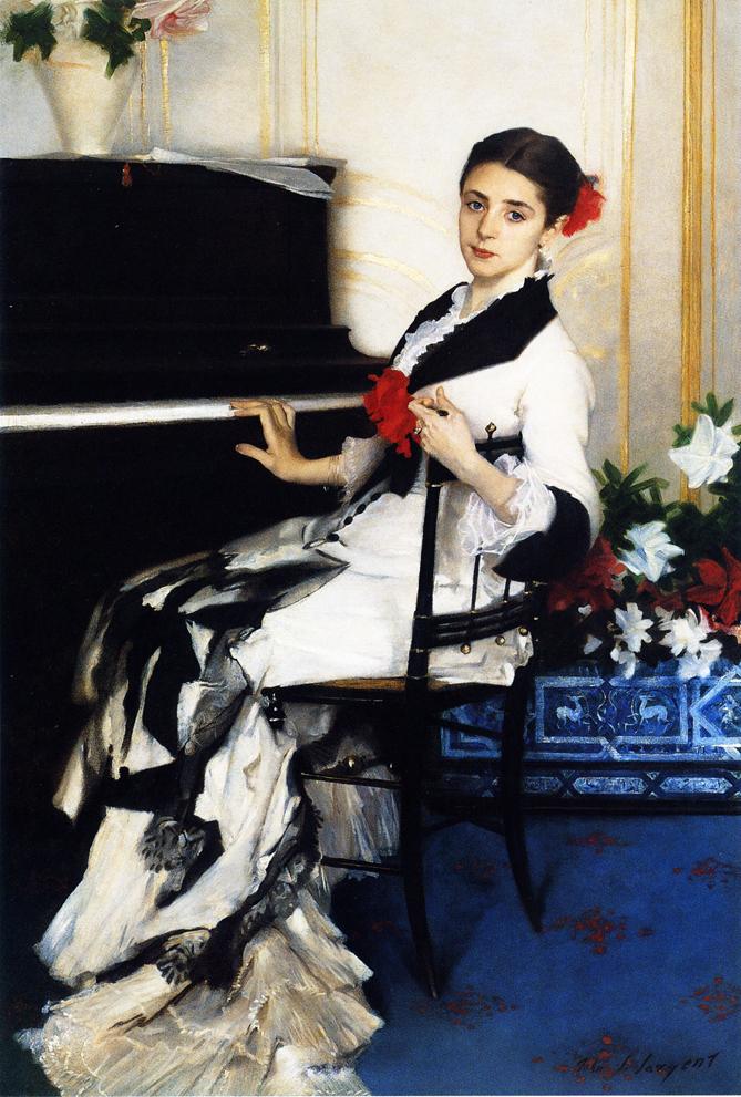 Madame Ramon Subercaseaux (John Singer Sargent) - Reprodução com Qualidade Museu