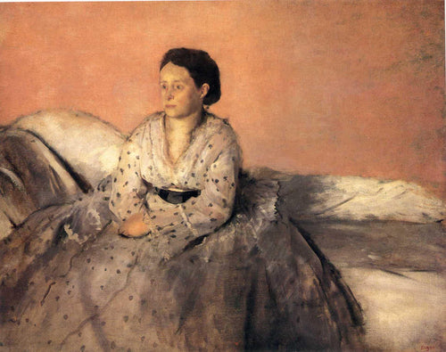 Madame Rene De Gas (Edgar Degas) - Reprodução com Qualidade Museu