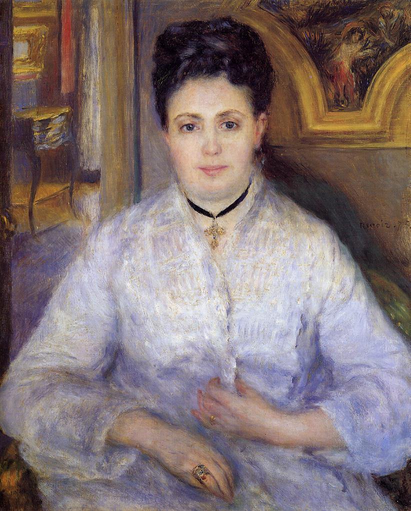 Madame Victor Chocquet (Pierre-Auguste Renoir) - Reprodução com Qualidade Museu