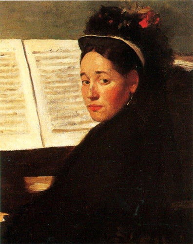 Mademoiselle Didau ao piano (Edgar Degas) - Reprodução com Qualidade Museu