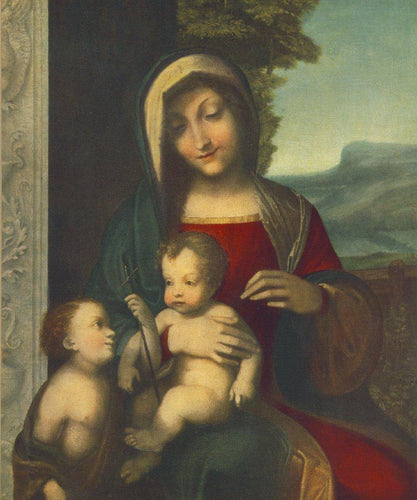 Madonna com a criança e o menino São João - Replicarte