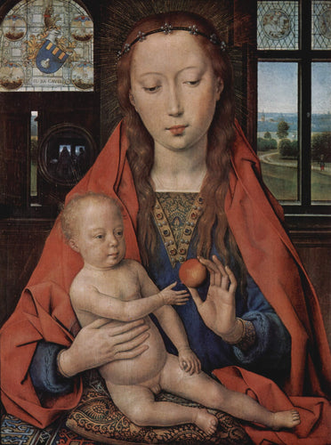 Madonna e criança do díptico de Maerten Van Nieuwenhove