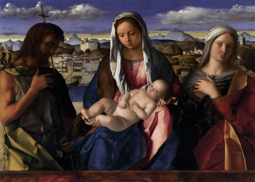 Madonna e criança com São João Batista e um Santo