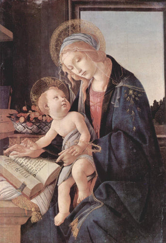 Madonna do livro Madonna Del Libro (Sandro Botticelli) - Reprodução com Qualidade Museu