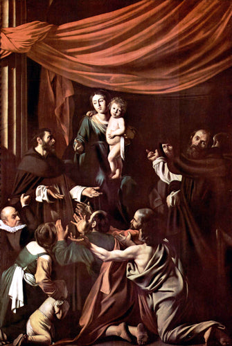 Madonna do Rosário (Caravaggio) - Reprodução com Qualidade Museu